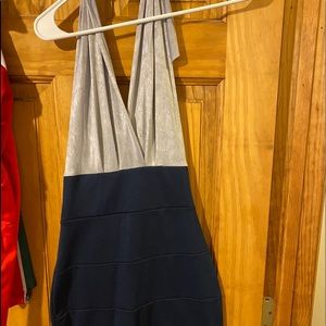 Women’s Navy Blue/Silver Formal Dress.